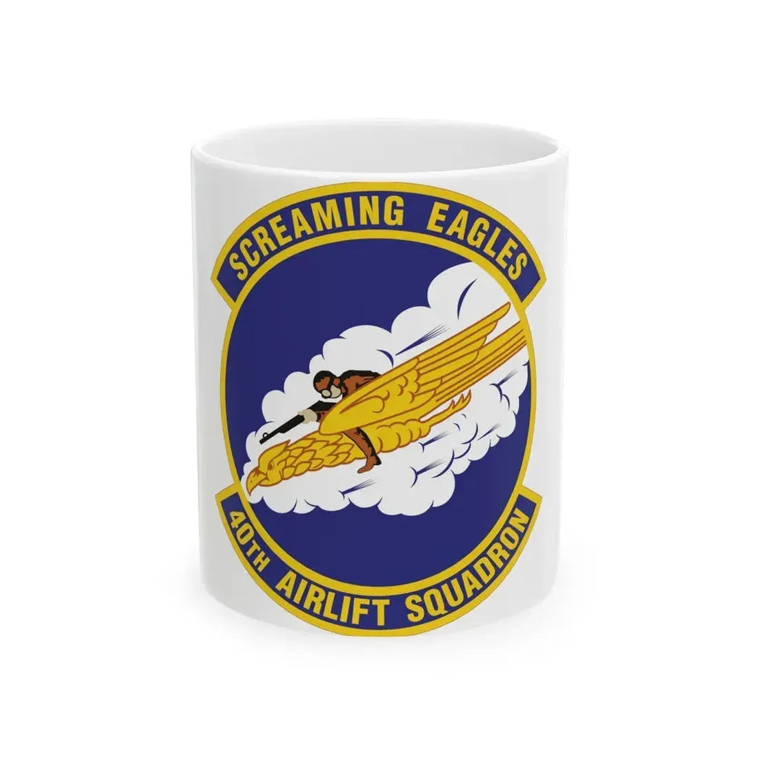40th Airlift Squadron (U.S. Air Force) White Coffee Mug 11oz - Go Mug Yourself