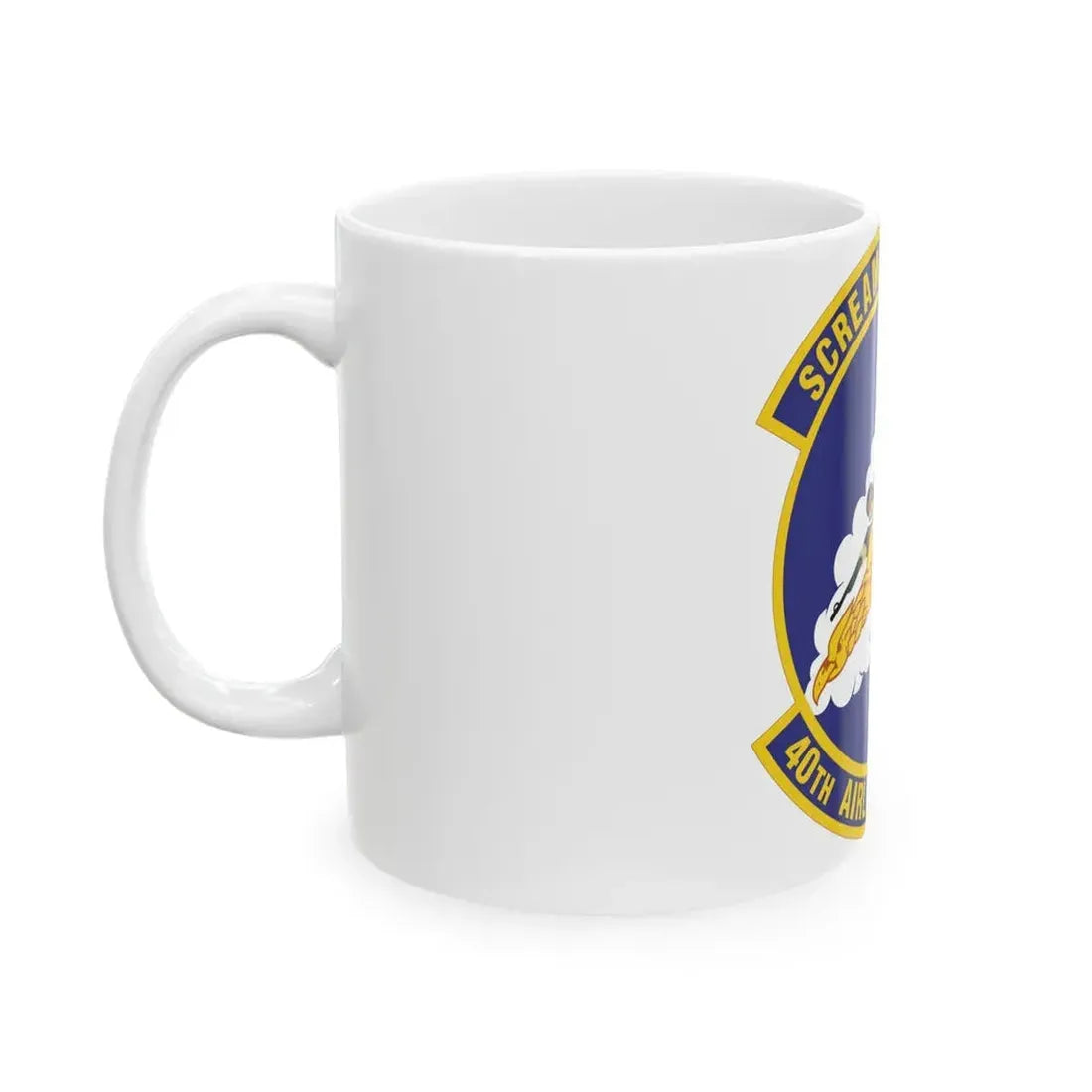 40th Airlift Squadron (U.S. Air Force) White Coffee Mug - Go Mug Yourself