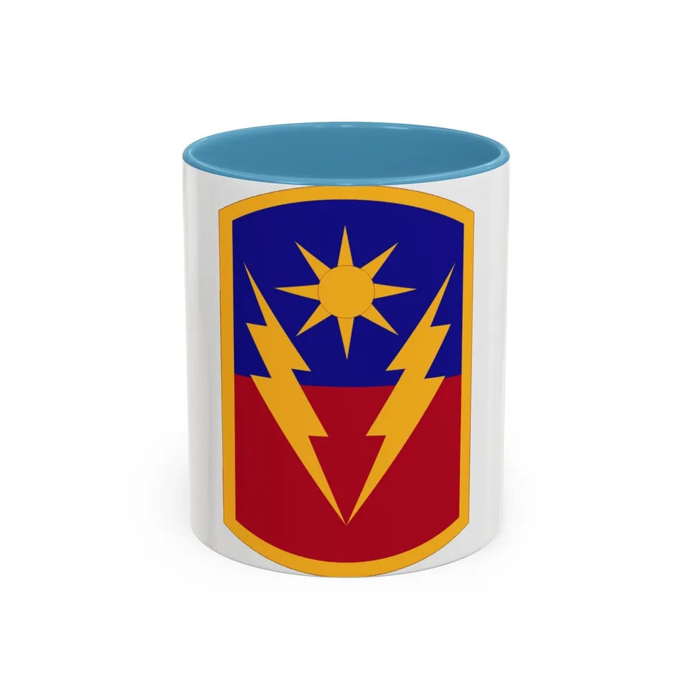 40th Armored Brigade (U.S. Army) Accent Coffee Mug-11oz-Light Blue-Go Mug Yourself