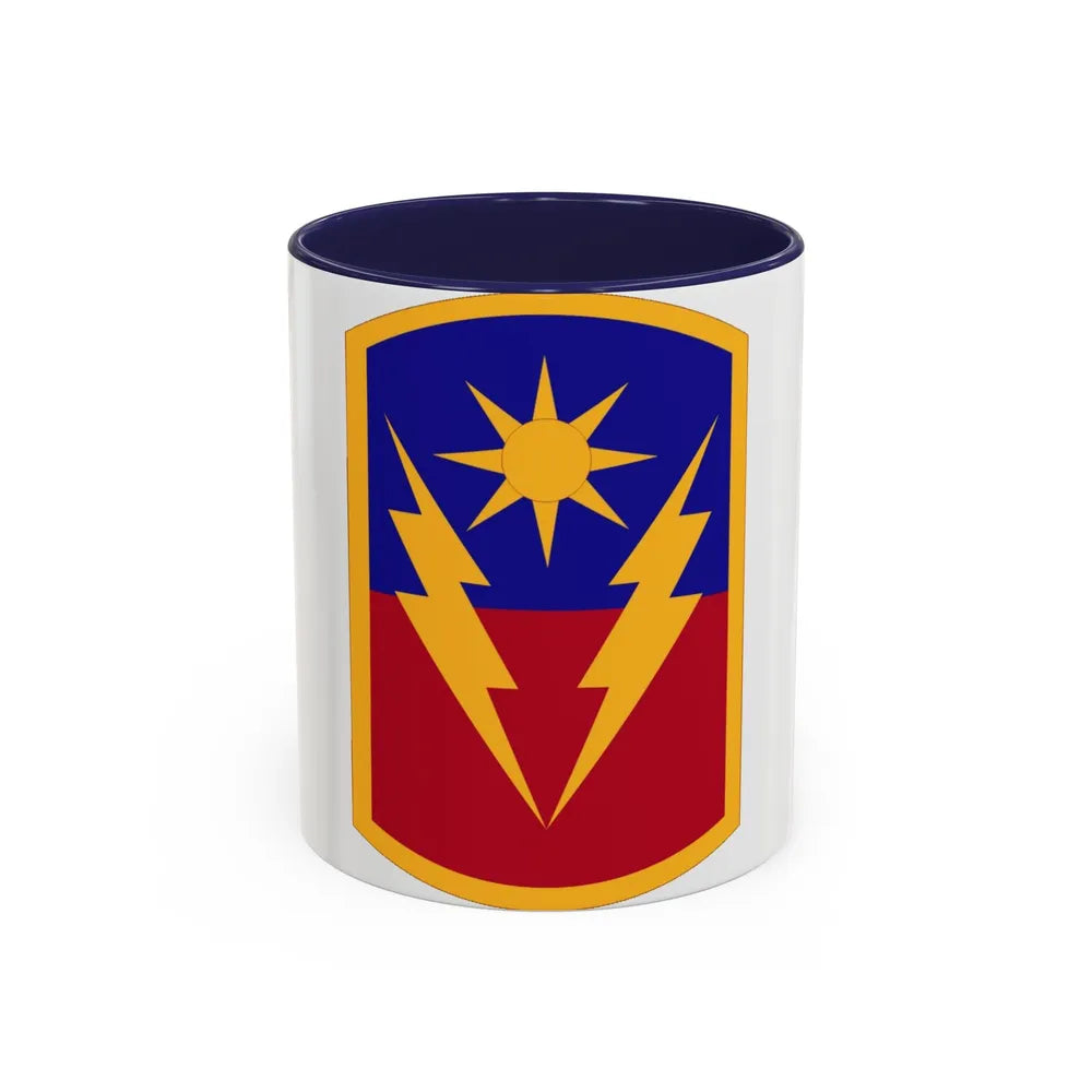 40th Armored Brigade (U.S. Army) Accent Coffee Mug-11oz-Navy-Go Mug Yourself