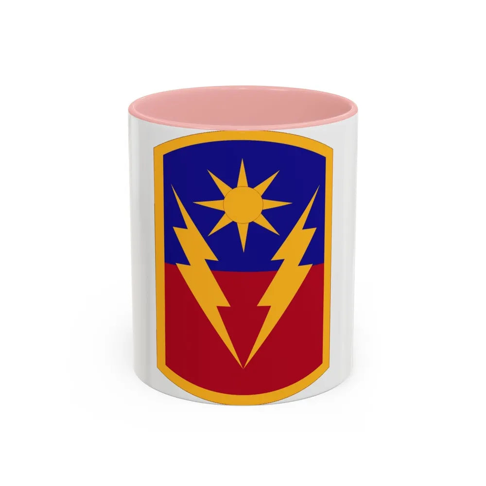 40th Armored Brigade (U.S. Army) Accent Coffee Mug-11oz-Pink-Go Mug Yourself