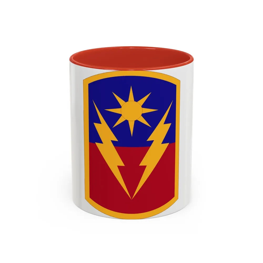 40th Armored Brigade (U.S. Army) Accent Coffee Mug-11oz-Red-Go Mug Yourself