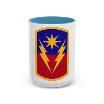 40th Armored Brigade (U.S. Army) Accent Coffee Mug-15oz-Light Blue-Go Mug Yourself