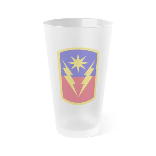 40th Armored Brigade (U.S. Army) Frosted Pint Glass 16oz-Go Mug Yourself