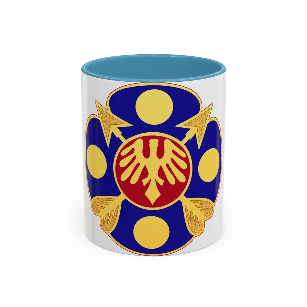 40th Artillery Brigade (U.S. Army) Accent Coffee Mug-11oz-Light Blue-Go Mug Yourself