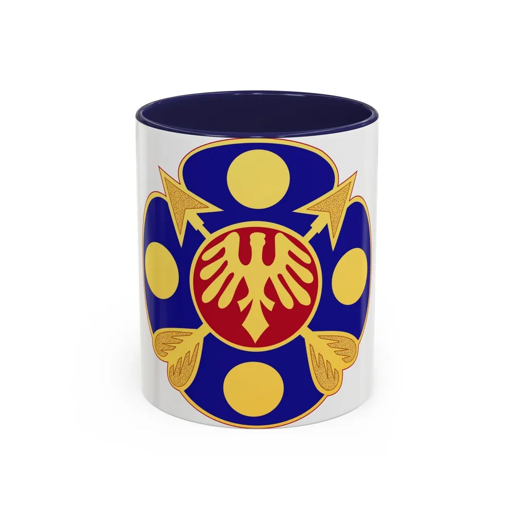 40th Artillery Brigade (U.S. Army) Accent Coffee Mug-11oz-Navy-Go Mug Yourself