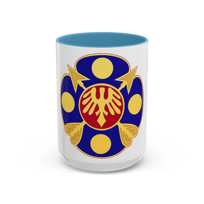 40th Artillery Brigade (U.S. Army) Accent Coffee Mug-15oz-Light Blue-Go Mug Yourself