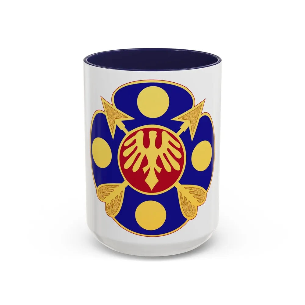 40th Artillery Brigade (U.S. Army) Accent Coffee Mug-15oz-Navy-Go Mug Yourself