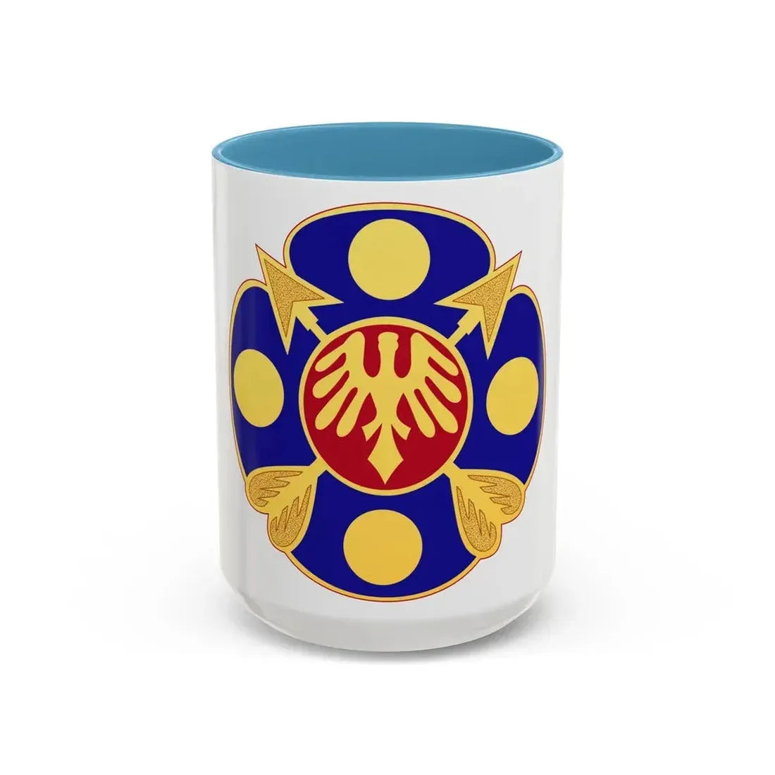 40th Artillery Brigade (U.S. Army) Accent Coffee Mug 15oz Light Blue - Go Mug Yourself