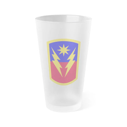 40th Infantry Brigade Combat Team SSI (U.S. Army) Frosted Pint Glass 16oz-Go Mug Yourself