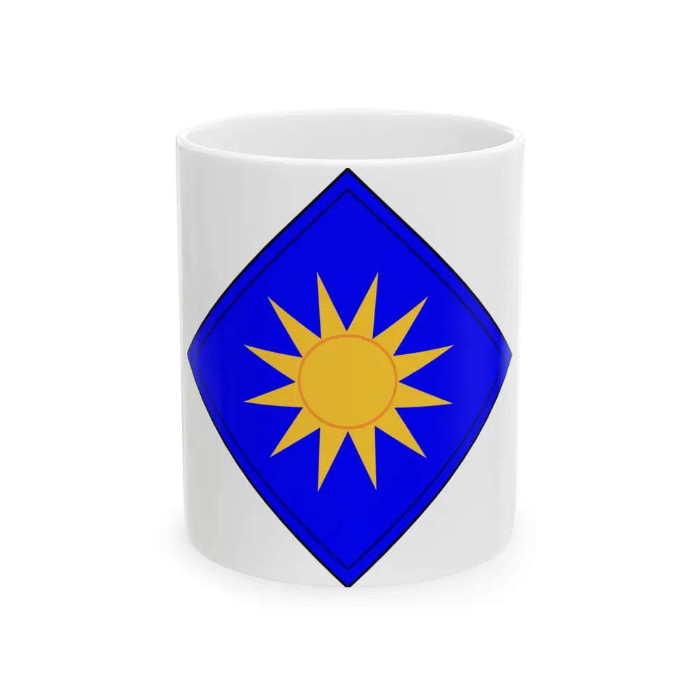 40th Infantry Division CSIB (U.S. Army) White Coffee Mug-11oz-Go Mug Yourself