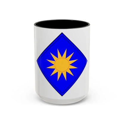 40th Infantry Division CSIB (U.S. Army) Accent Coffee Mug 15oz Black - Go Mug Yourself