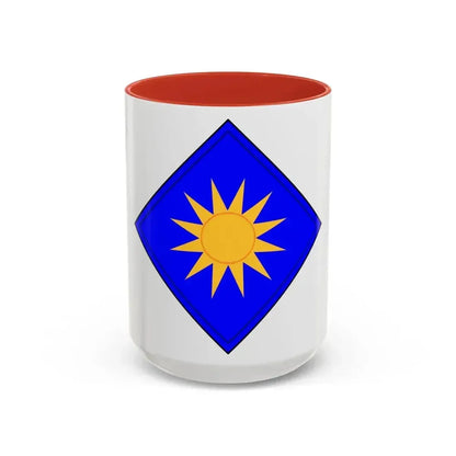 40th Infantry Division CSIB (U.S. Army) Accent Coffee Mug 15oz Red - Go Mug Yourself