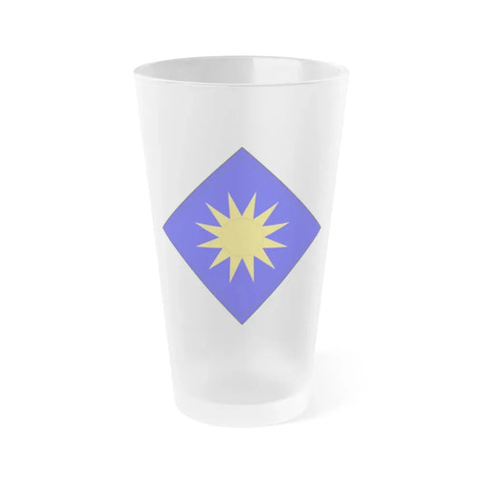 40th Infantry Division CSIB (U.S. Army) Frosted Pint Glass 16oz Default Title - Go Mug Yourself