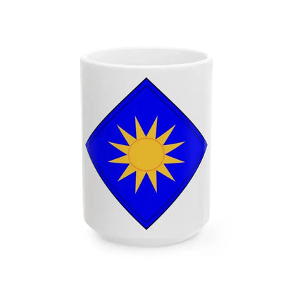 40th Infantry Division CSIB (U.S. Army) White Coffee Mug 15oz - Go Mug Yourself