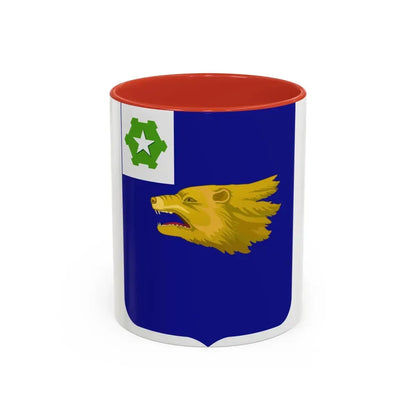 40th Infantry Regiment 2 (U.S. Army) Accent Coffee Mug 11oz Red - Go Mug Yourself