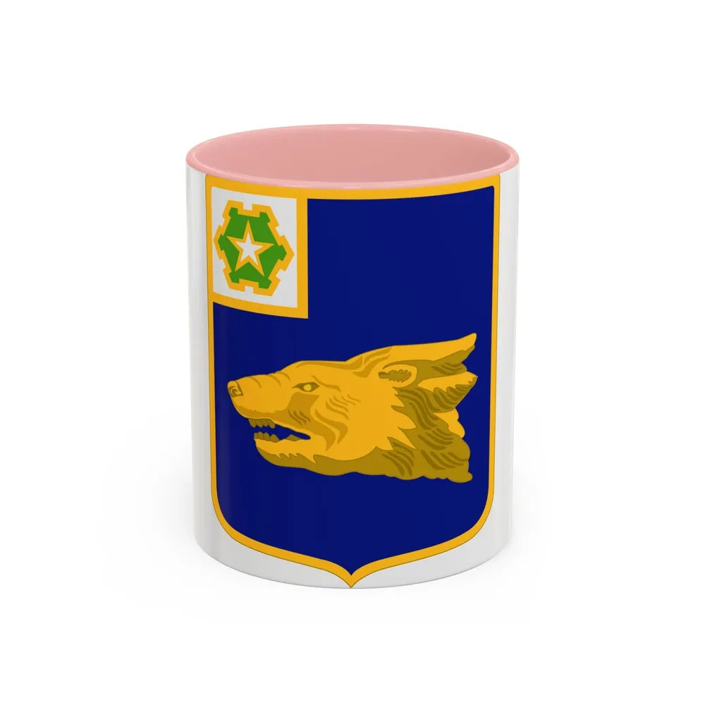 40th Infantry Regiment (U.S. Army) Accent Coffee Mug-11oz-Pink-Go Mug Yourself