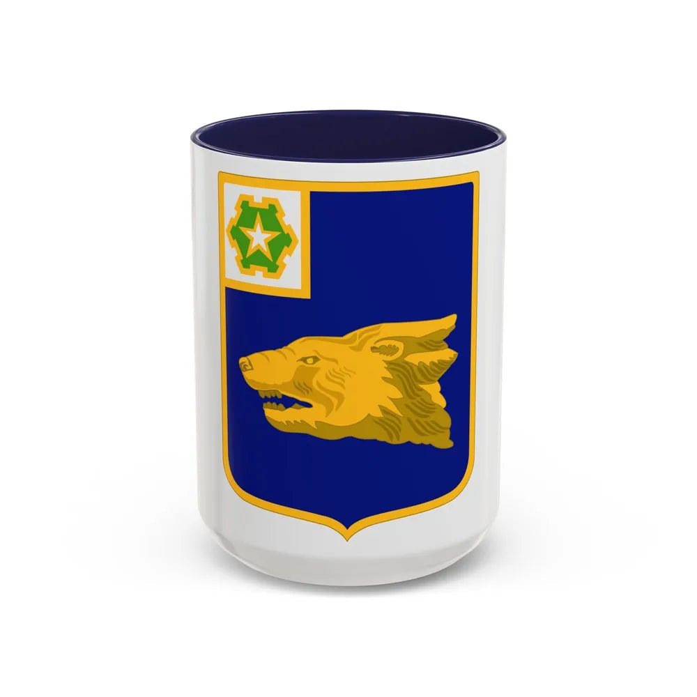 40th Infantry Regiment (U.S. Army) Accent Coffee Mug-15oz-Navy-Go Mug Yourself