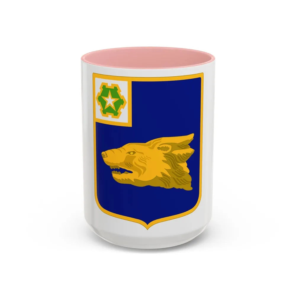 40th Infantry Regiment (U.S. Army) Accent Coffee Mug-15oz-Pink-Go Mug Yourself