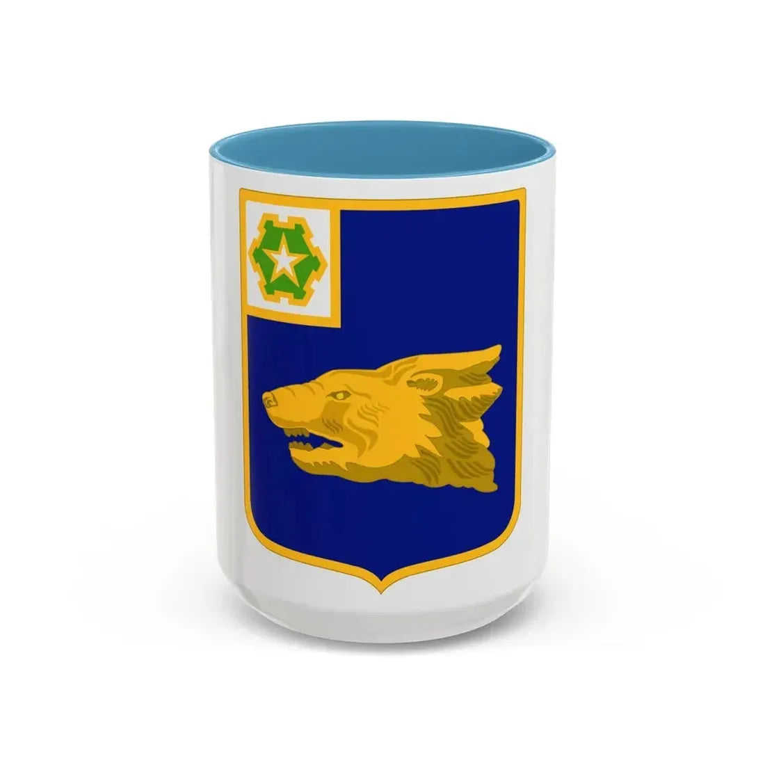 40th Infantry Regiment (U.S. Army) Accent Coffee Mug 15oz Light Blue - Go Mug Yourself