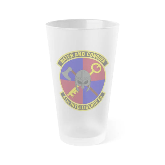 41 Intelligence Squadron ACC (U.S. Air Force) Frosted Pint Glass 16oz-16oz-Frosted-Go Mug Yourself