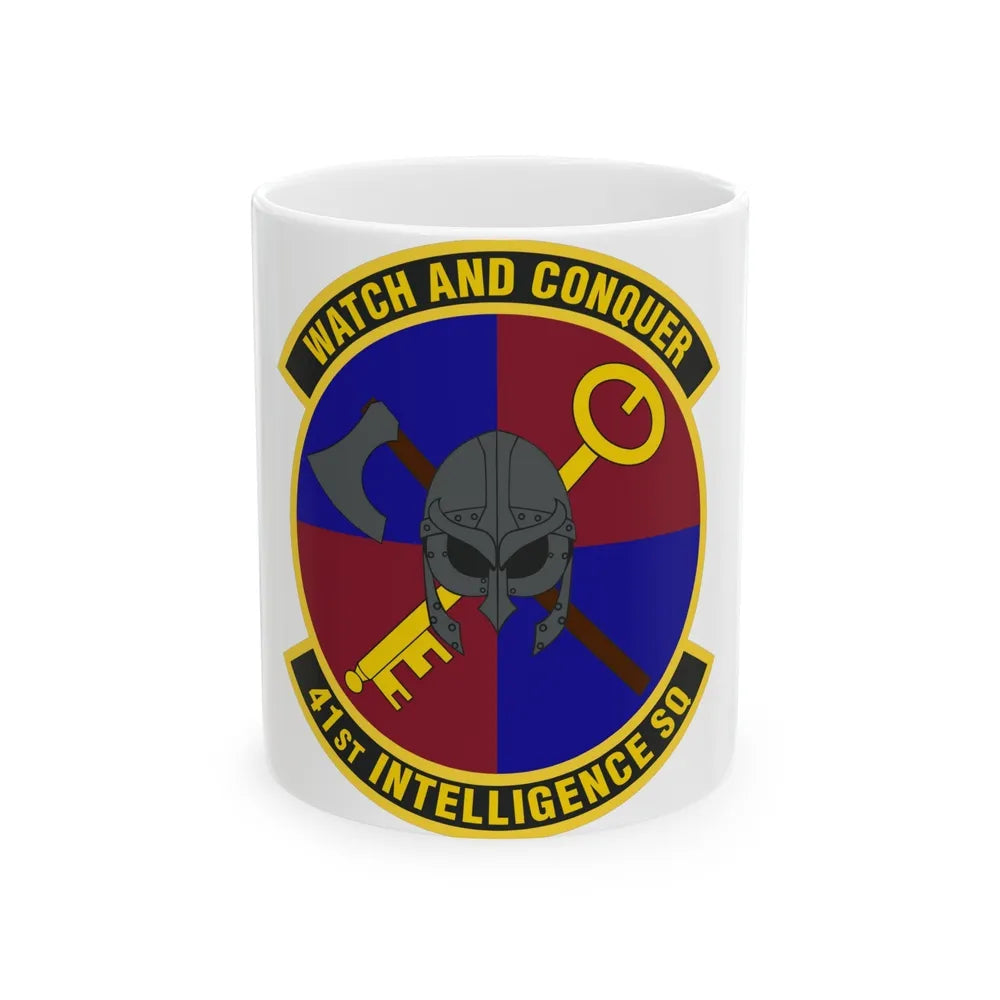 41 Intelligence Squadron ACC (U.S. Air Force) White Coffee Mug-11oz-Go Mug Yourself