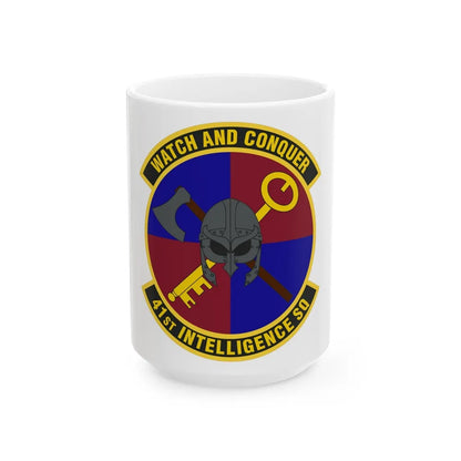 41 Intelligence Squadron ACC (U.S. Air Force) White Coffee Mug-15oz-Go Mug Yourself