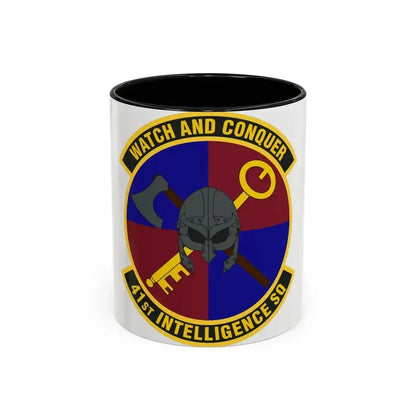 41 Intelligence Squadron ACC (U.S. Air Force) Accent Coffee Mug 11oz Black - Go Mug Yourself