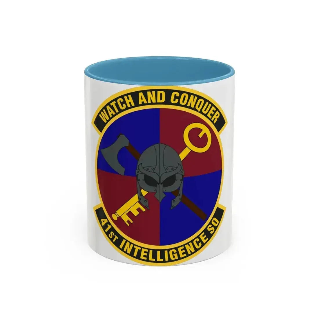 41 Intelligence Squadron ACC (U.S. Air Force) Accent Coffee Mug 11oz Light Blue - Go Mug Yourself