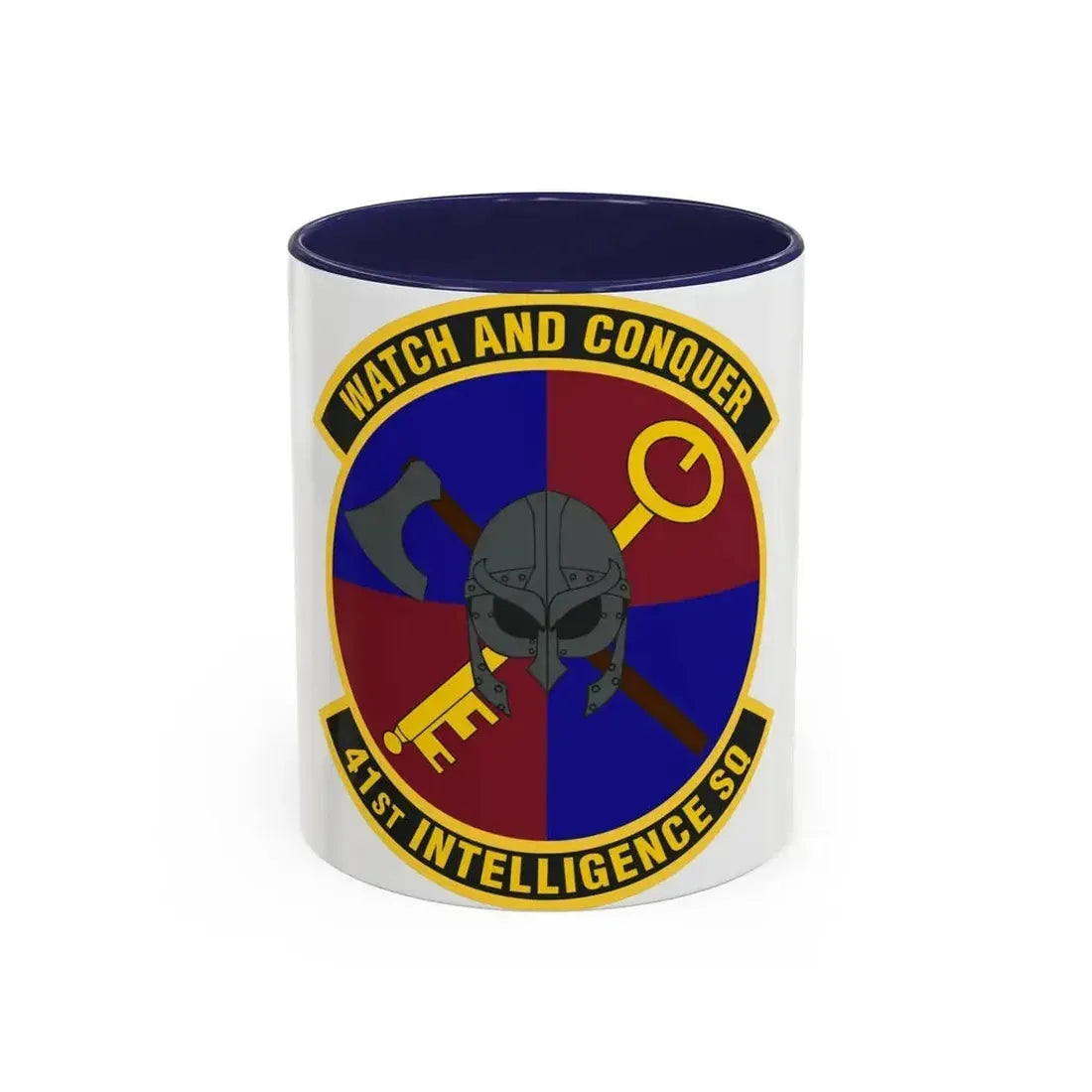 41 Intelligence Squadron ACC (U.S. Air Force) Accent Coffee Mug 11oz Navy - Go Mug Yourself