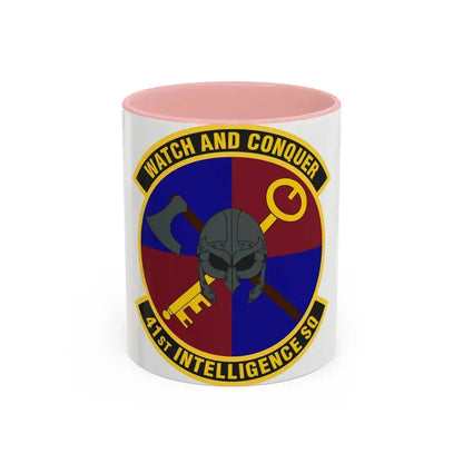 41 Intelligence Squadron ACC (U.S. Air Force) Accent Coffee Mug 11oz Pink - Go Mug Yourself