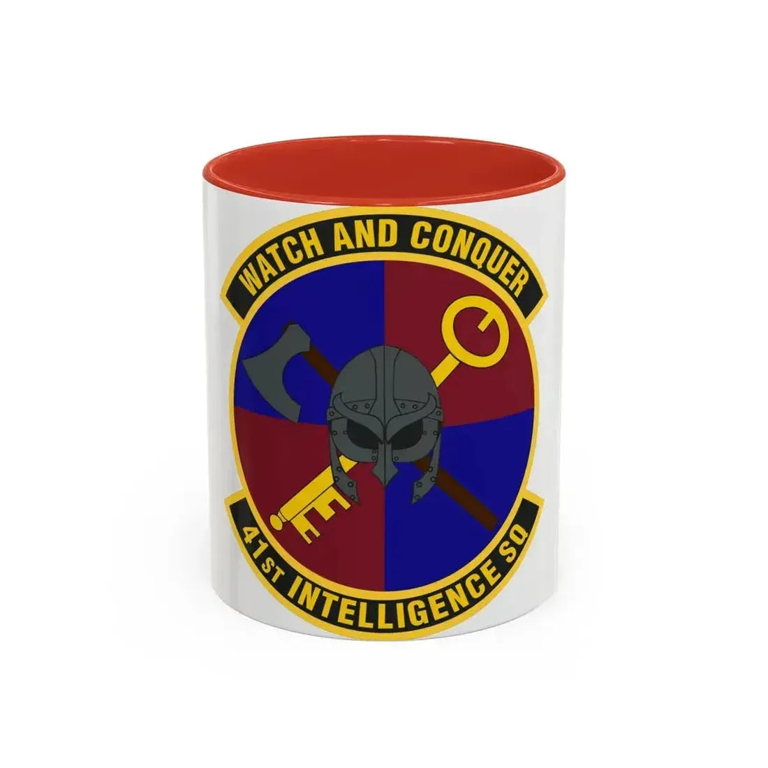 41 Intelligence Squadron ACC (U.S. Air Force) Accent Coffee Mug 11oz Red - Go Mug Yourself