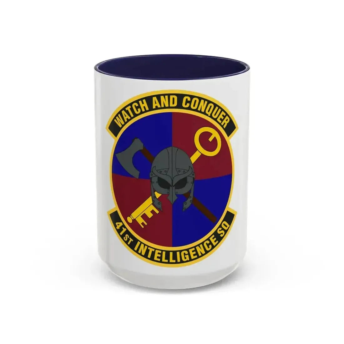41 Intelligence Squadron ACC (U.S. Air Force) Accent Coffee Mug 15oz Navy - Go Mug Yourself