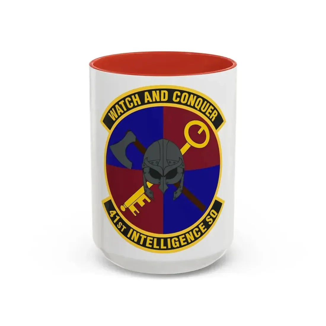 41 Intelligence Squadron ACC (U.S. Air Force) Accent Coffee Mug 15oz Red - Go Mug Yourself