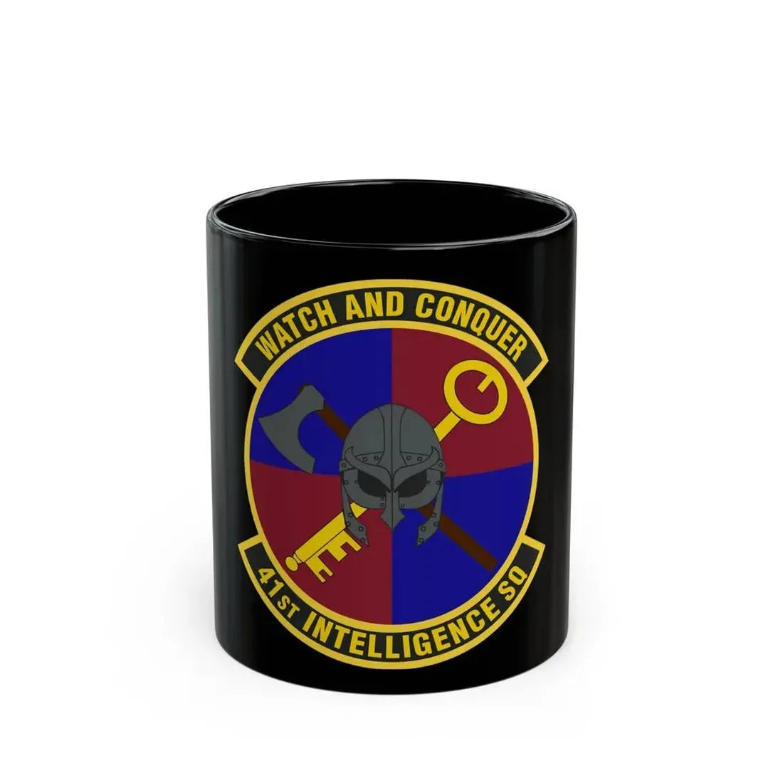 41 Intelligence Squadron ACC (U.S. Air Force) Black Coffee Mug 11oz - Go Mug Yourself