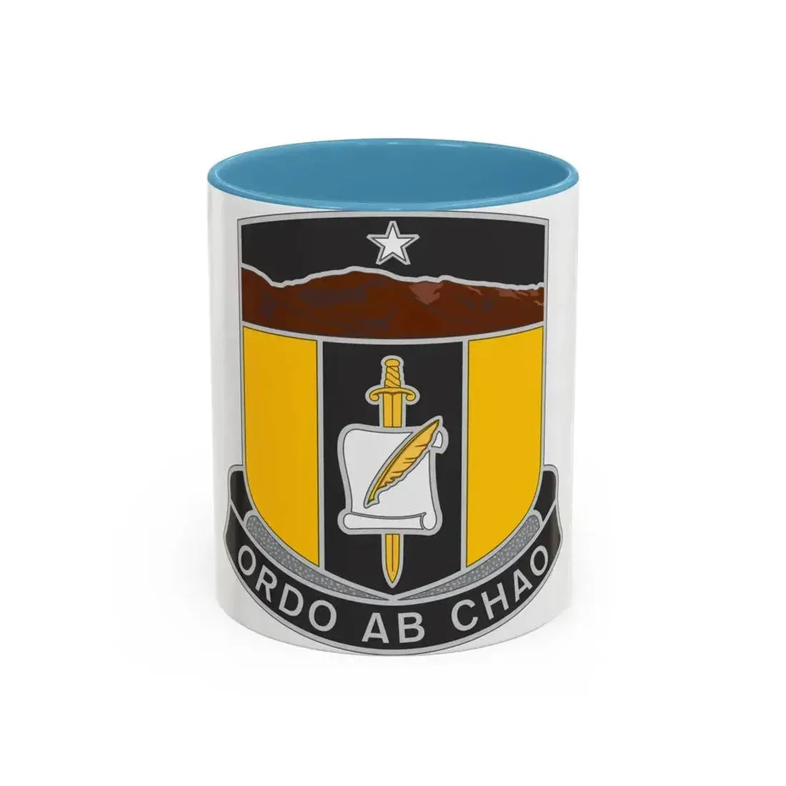 410 Civil Affairs Battalion (U.S. Army) Accent Coffee Mug 11oz Light Blue - Go Mug Yourself