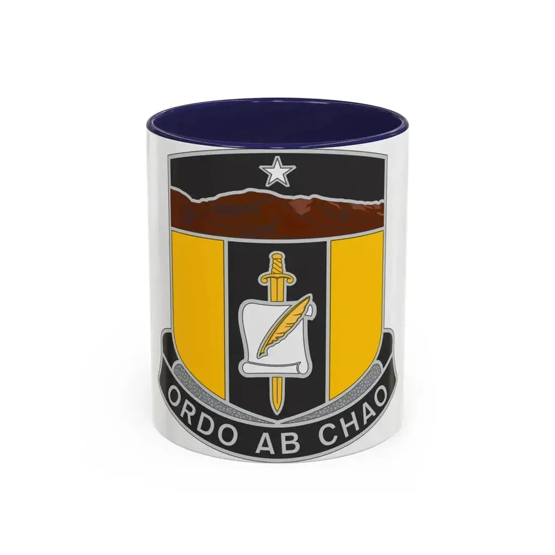 410 Civil Affairs Battalion (U.S. Army) Accent Coffee Mug 11oz Navy - Go Mug Yourself