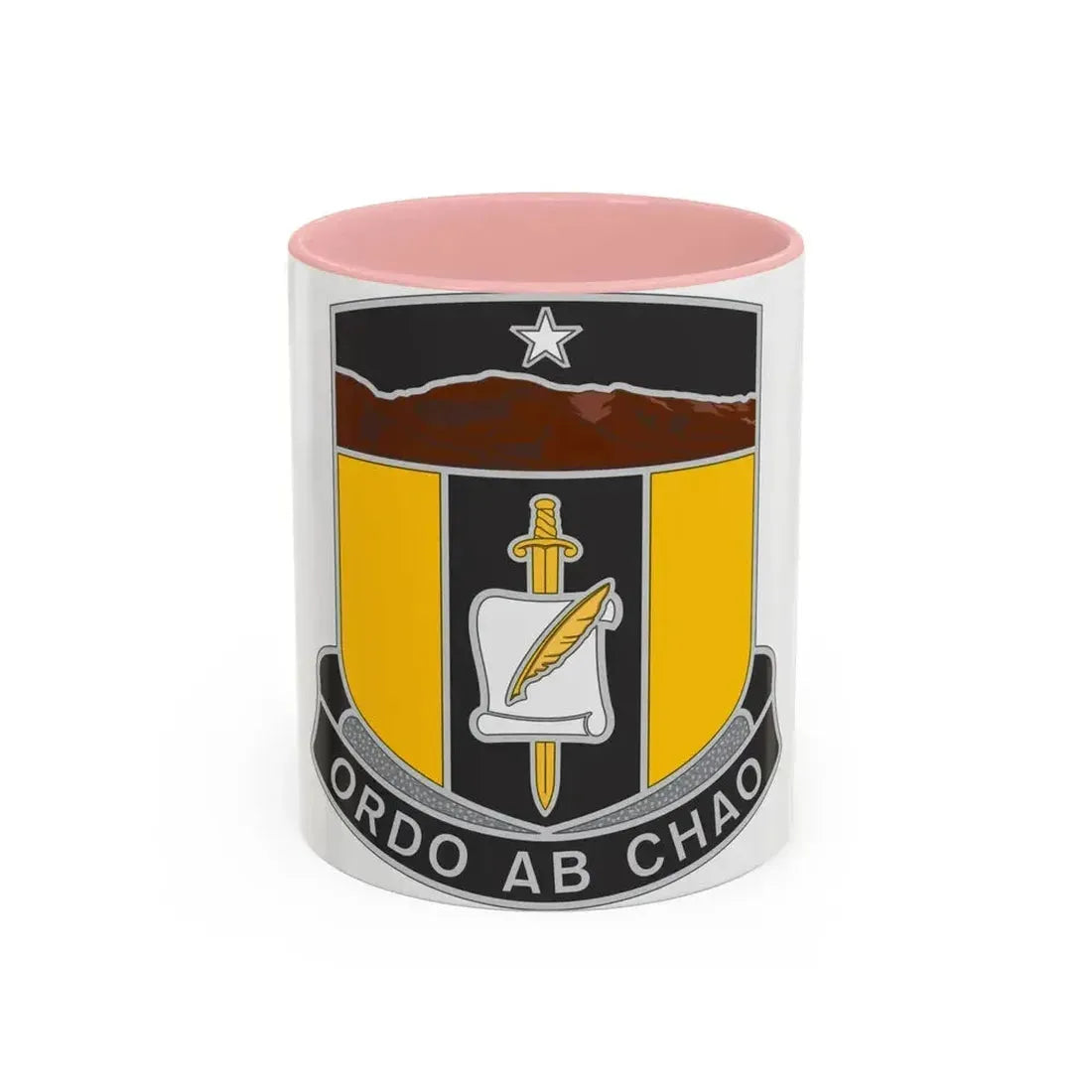 410 Civil Affairs Battalion (U.S. Army) Accent Coffee Mug 11oz Pink - Go Mug Yourself