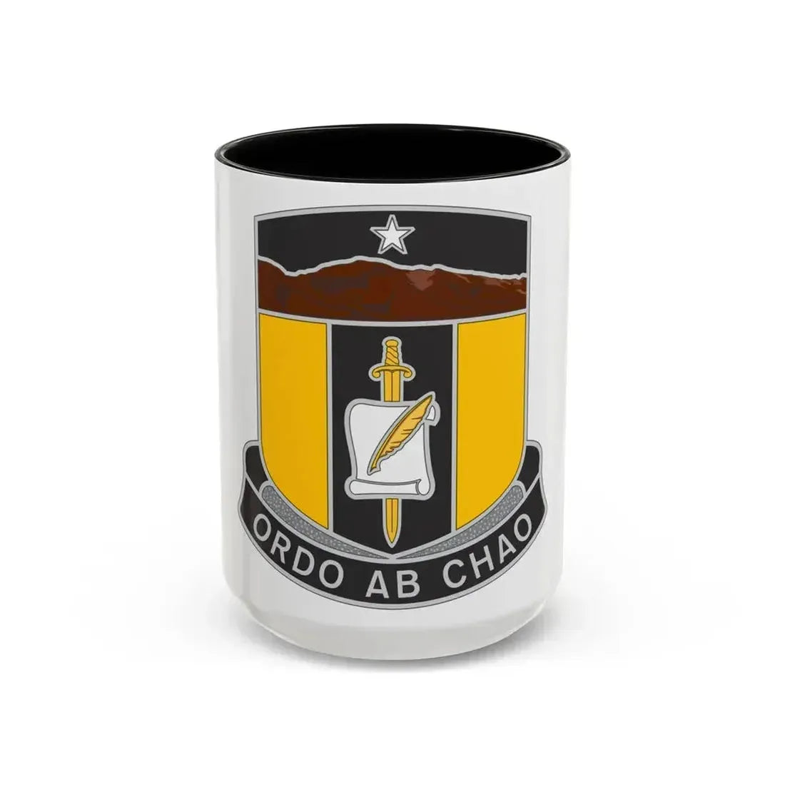 410 Civil Affairs Battalion (U.S. Army) Accent Coffee Mug 15oz Black - Go Mug Yourself
