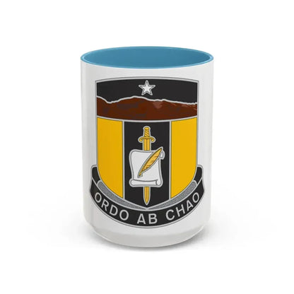 410 Civil Affairs Battalion (U.S. Army) Accent Coffee Mug 15oz Light Blue - Go Mug Yourself
