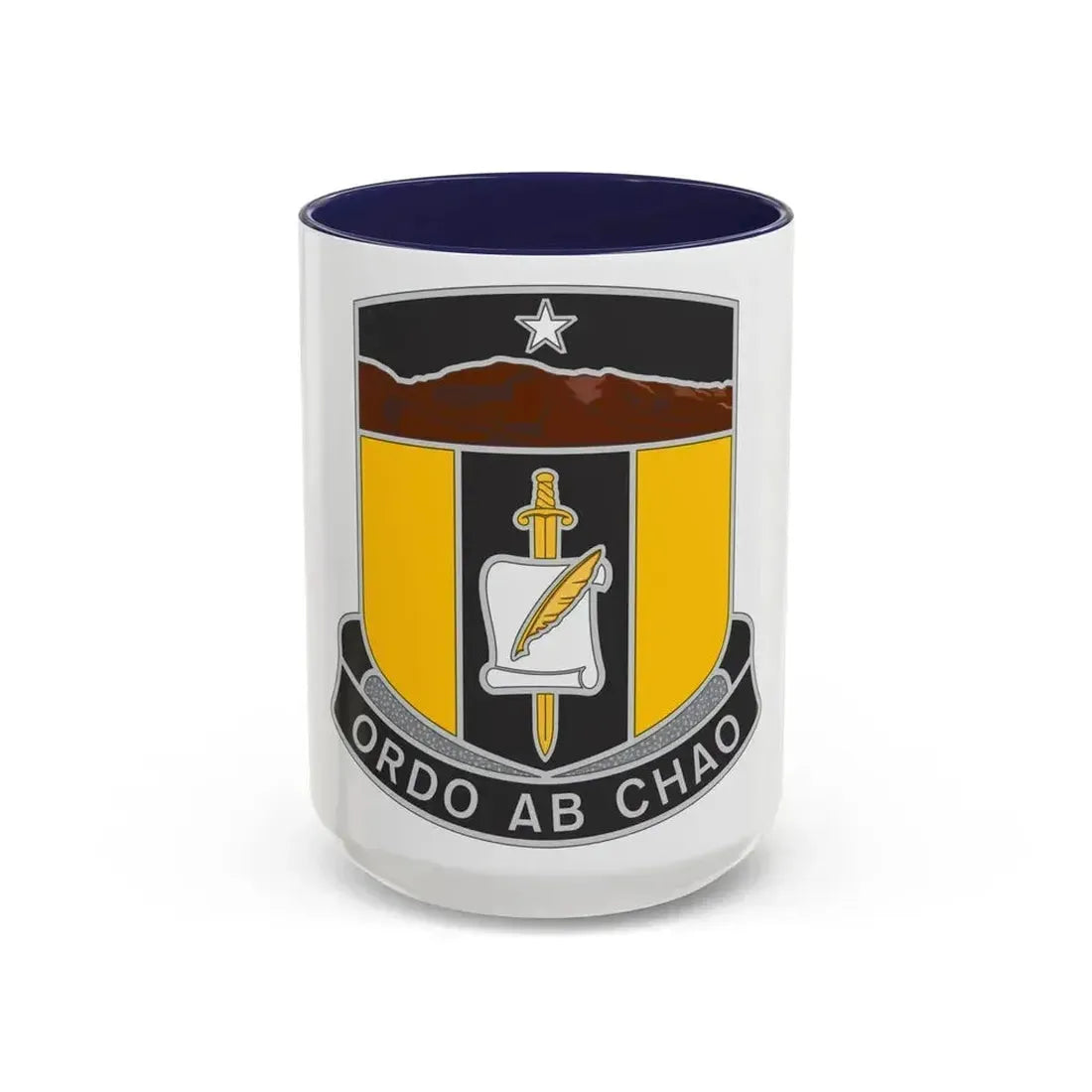 410 Civil Affairs Battalion (U.S. Army) Accent Coffee Mug 15oz Navy - Go Mug Yourself