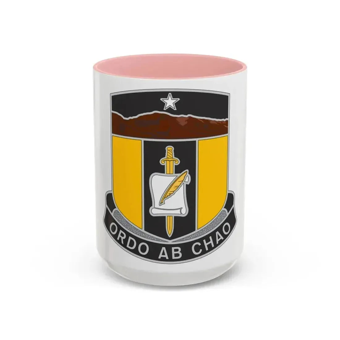 410 Civil Affairs Battalion (U.S. Army) Accent Coffee Mug 15oz Pink - Go Mug Yourself
