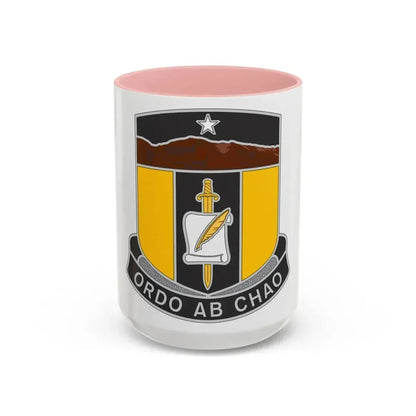 410 Civil Affairs Battalion (U.S. Army) Accent Coffee Mug 15oz Pink - Go Mug Yourself