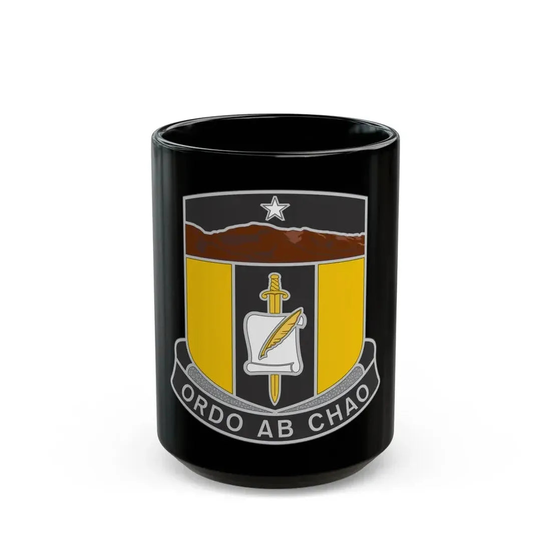 410 Civil Affairs Battalion (U.S. Army) Black Coffee Mug 15oz - Go Mug Yourself