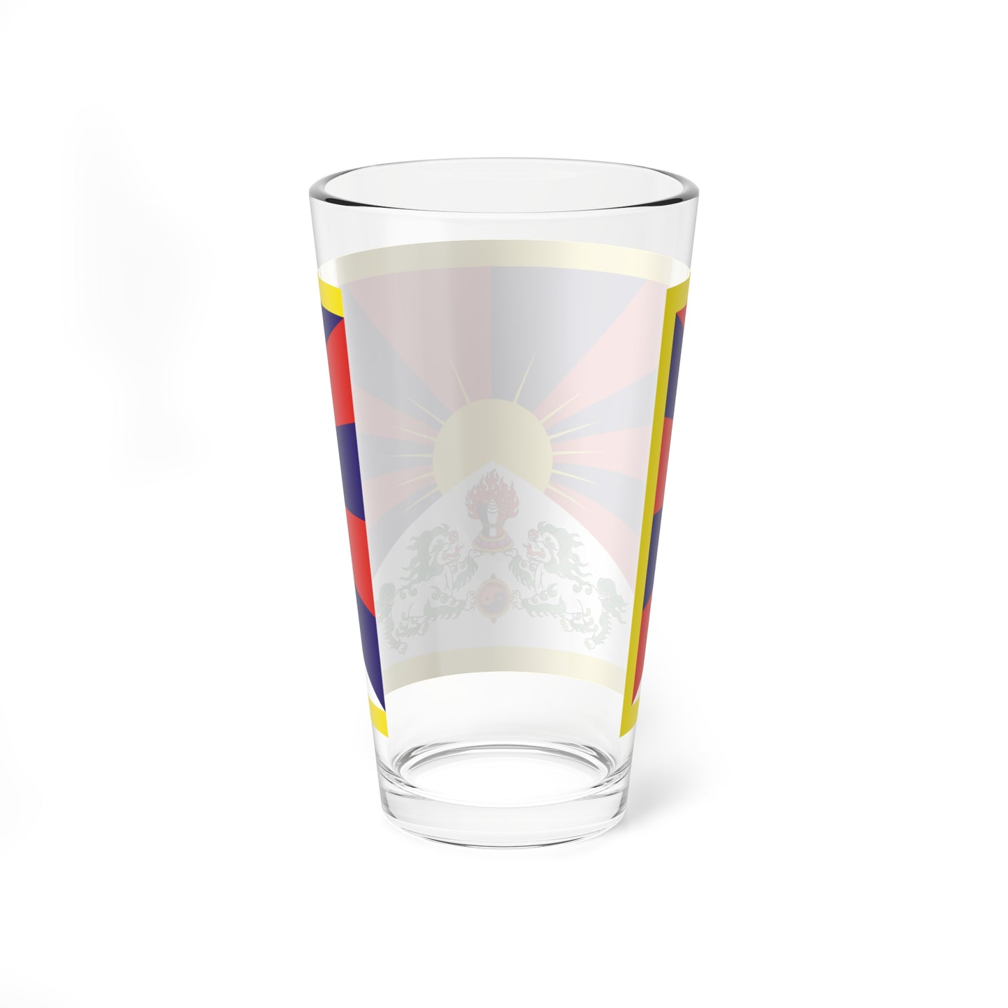 Flag of Tibet 3-2 (China) Pint Glass 16oz
