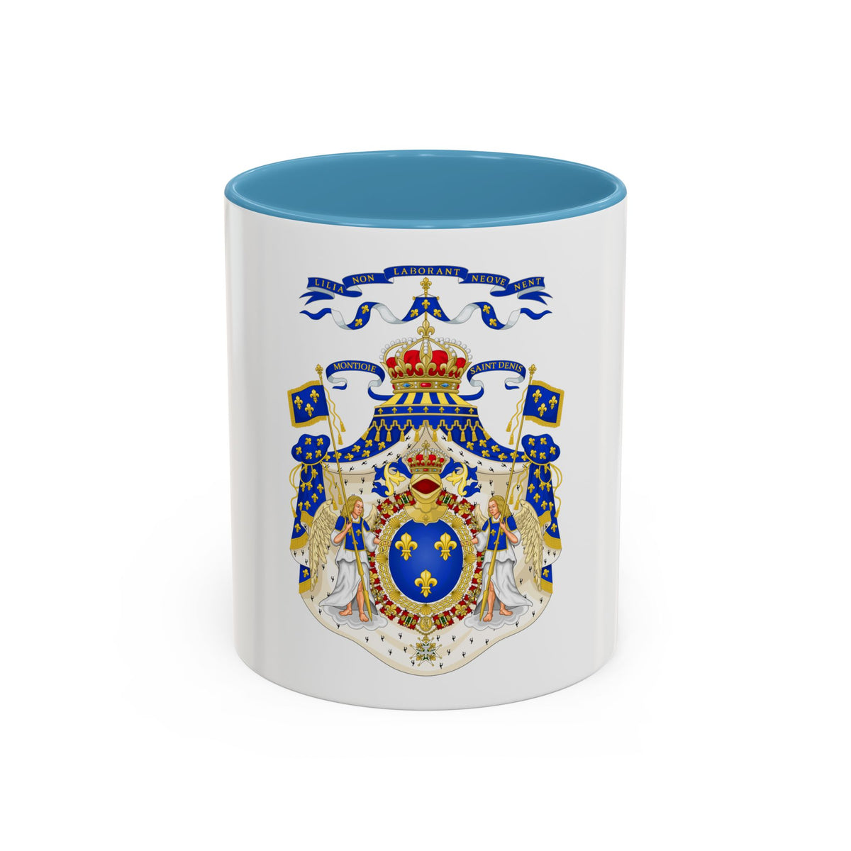 Grand Royal Coat of Arms of France - Accent Coffee Mug