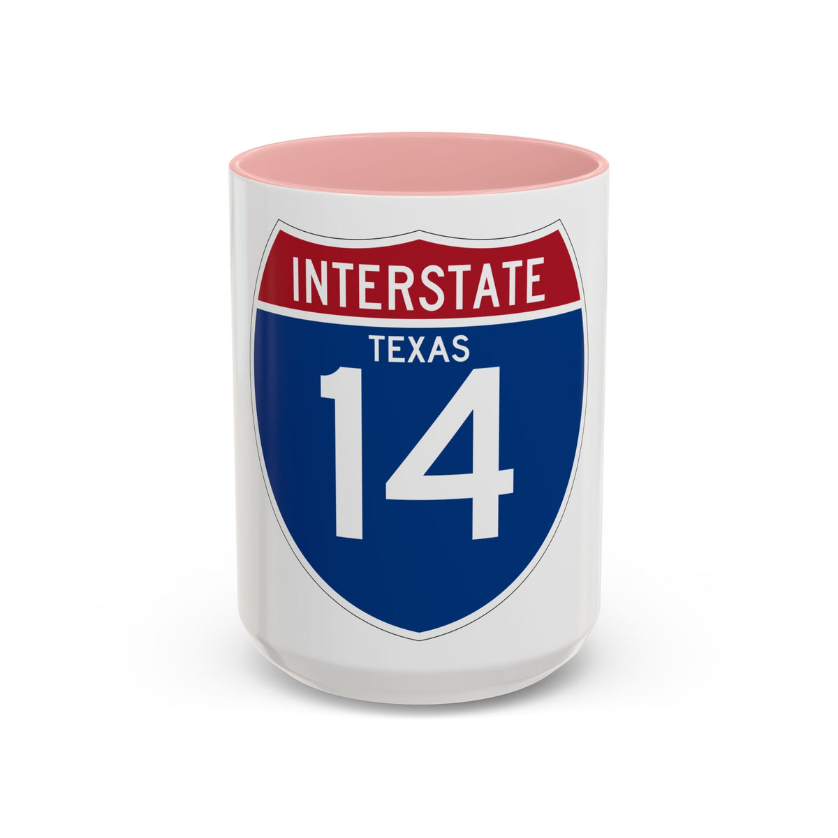 Interstate 14 (U.S. Highways) Accent Coffee Mug