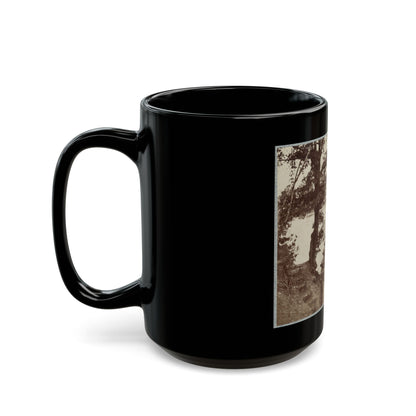 Army Of The James, Pontoon Bridges Across James River At Deep Bottom And Varina 002 (1) (U.S. Civil War) Black Coffee Mug