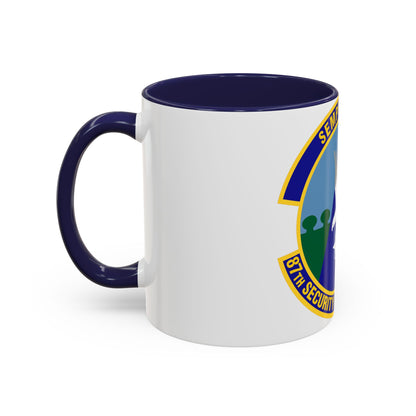 87 Security Forces Squadron AMC (U.S. Air Force) Accent Coffee Mug