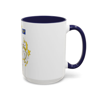 Supporters from the coat of arms of Canada - Accent Coffee Mug